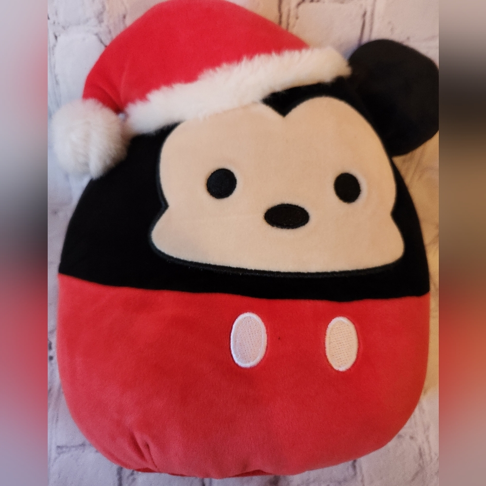 Disney's Mickey Mouse 8" Santa Plush Squishmallows NWT